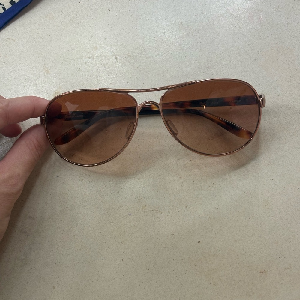 Brown Aviator Sunglasses